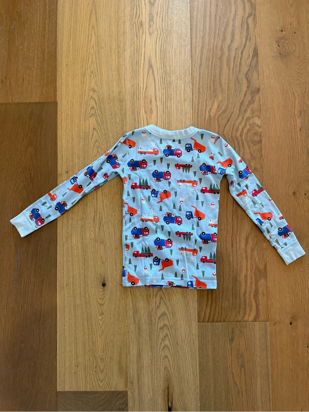 Hanna Andersson Snow Crew on Powder Blue Christmas Pajamas size 5